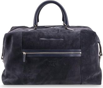 Kiton Suede Weekend Travel Bag