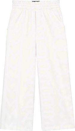 Marc Jacobs Oversized Monogram Trainingsbroek - Dames - Wijde Broeken - Beige - M - Katoen - Broeken