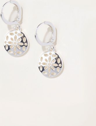 Fat Face FatFace Cut Out Earrings in Silver Tone