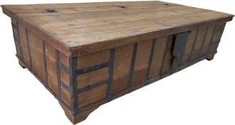 Wanderlust Deco Ba&uacute;l de madera artesanal 178x95x47h cm