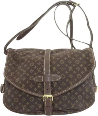 Louis Vuitton Pre-owned Cross Body Bags, female, Brown, Size: ONE SIZE Pre-owned Vintage Monogram Mini Lin Shoulder Bag