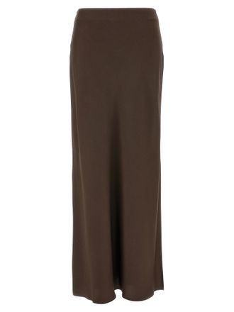 Brunello Cucinelli Brown Acetate Mini Womens Skirt