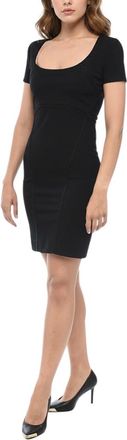 Dsquared2 Black Scoop Neck Mini Dress