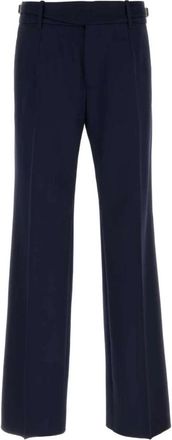 Dolce & Gabbana Virgin Wool Broeken - Heren - Nette broeken - Blauw - L - Wol - Broeken