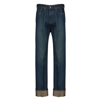 Miu Miu Straight Jeans, female, Blue, Size: W27 Straight Jeans