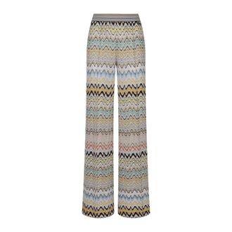 Missoni Wide Trousers, female, Multicolor, Size: S Wide Trousers