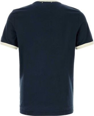 Golden Goose Mens Garment T-Shirt Navy Cotton