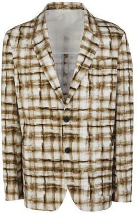 8 by YOOX COTTON PRINTED OVERSIZE SINGLE-BRESTED BLAZER