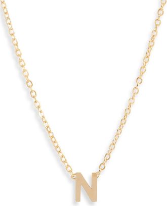 Set & Stones Cheyenne Initial Pendant Necklace in Gold /N at Nordstrom