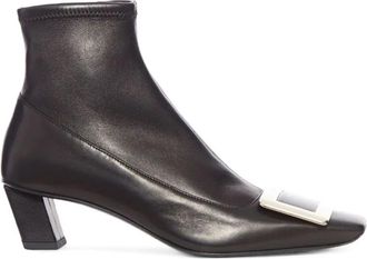 Roger Vivier Belle Vivier Ankle Boot - Dames - Laarzen met Hak - Zwart - 39 1/2 EU - Schoenen