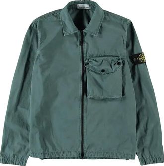 Stone Island Zip Pocket Overshirt Petroleum 7415117WN-V0157