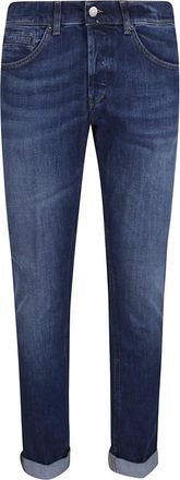 Dondup George Broek - Heren - Slim Fit Jeans - Blauw - W38 - Katoen - Jeans