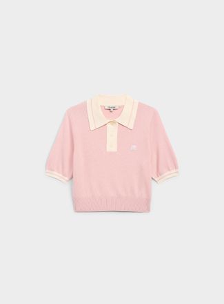 Malbon Golf Wool and cashmere polo sweater