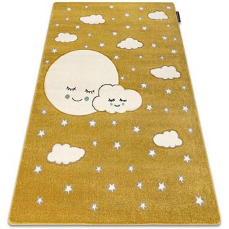 RugsX Alfombra Petit Moon Estrellas, Nubes Oro Yellow 240x330 Cm