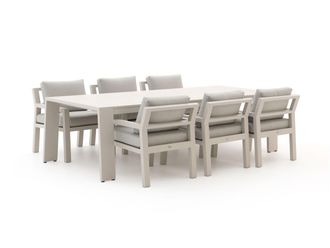 Bellagio la vita attrattiva Bellagio Vinadio 255cm low dining tuinset 7-delig