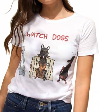 Unfortunate Portrait Unisex Watch Dogs Tee In White