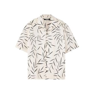 Jacquemus Leaf-print Short-sleeve Shirt
