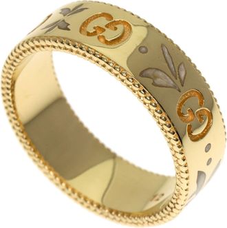 Gucci Icon Yellow Gold (18K) Band Ring (Pre-Owned)