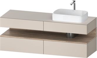 Duravit Qatego Consola Mueble Bajo Lavabo, 2 Extensiones, 2 - Duravit