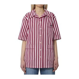 Dolce & Gabbana Camicia in Popeline di Cotone a Righe - - Blouses & Shirts - Donna - Multicolore - M