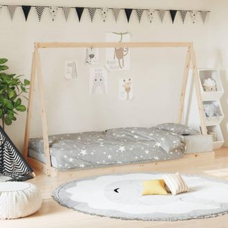 vidaXL Estructura De Cama Para Ni&ntilde;os Madera Maciza De Pino 90x200 Cm Vidaxl
