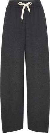 Brunello Cucinelli Double jersey track trousers in Dark Grey at Nordstrom, Size Xx-Small Eu