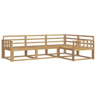 vidaXL Conjunto De Sof&aacute;s De Exterior 4 Pcs Blanco Vidaxl
