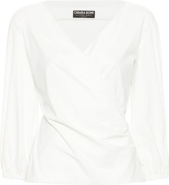 La Petite Robe Di Chiara Boni Eliza blouse - women - Elastane/Polyamide - 48 - White