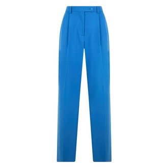 Alberta Ferretti Classic high-waisted Trousers - female - Alberta Ferretti - Chinos - Blue - S - Trousers