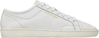 Saint Laurent Court Classic Sneakers - Heren - Sneakers - Wit - 41 EU - Leer - Schoenen
