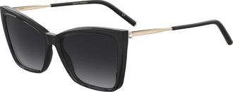 Carolina Herrera Grey Gradient Butterfly Ladies Sunglasses HER 0180/S 02M2/9O 57