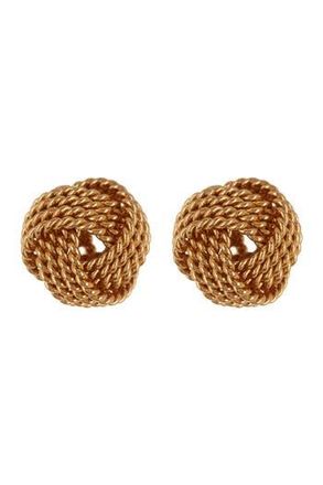 Argento Vivo Textured Knot Stud Earrings in Gold at Nordstrom Rack