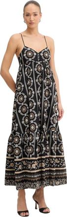 Twinset Maxi Dress con Ricamo Sangallo - - Dresses - Donna - Nero - XS