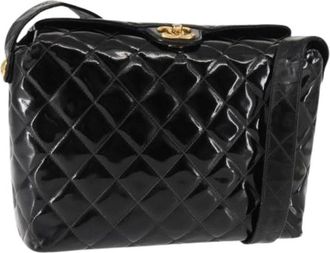 Chanel Pre-owned Cross Body Bags, female, Black, Size: ONE SIZE Pre-owned Leather chanel-bags