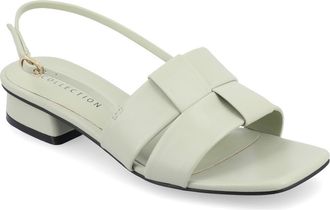 Journee Collection Tabatha Block Heel Sandal in Sage at Nordstrom Rack, Size 7.5
