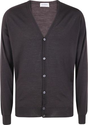 John Smedley Cardigans - Heren - Vesten - Bruin - 2XL - Truien & Vesten