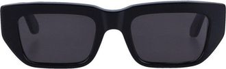 Retro Superfuture Ra Bold Rectangular Frame Sunglasses