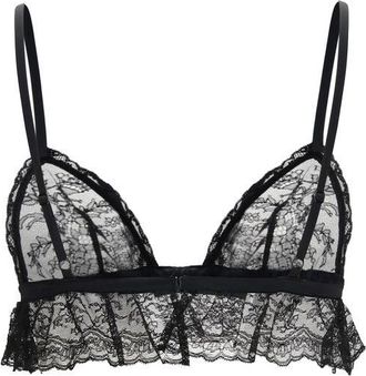 Dolce & Gabbana Wireless Lace Bra - Black