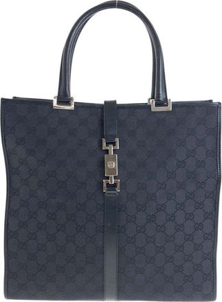 Gucci Black Gg Canvas Tote (Authentic Pre-Loved)