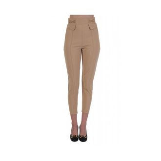 Elisabetta Franchi Dames, Broeken, Beige, Maat: XL