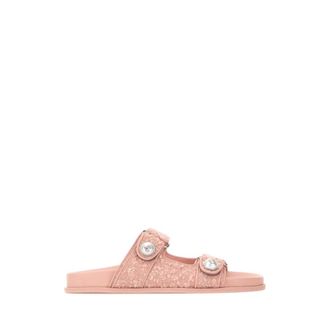 Jimmy Choo London Sliders, female, Pink, Size: 7 1/2 US Fayence Slippers
