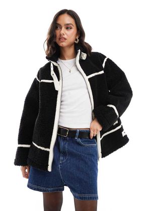 Veste Bombardier Miss Selfridge – Verte, Taille Régulière, Neuve Avec étiquettes
