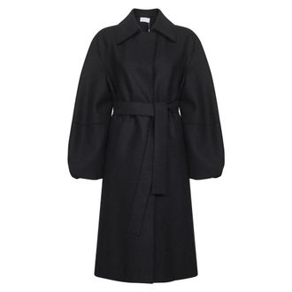 Harris Wharf London Dames, Mantels, Zwart, Maat: S