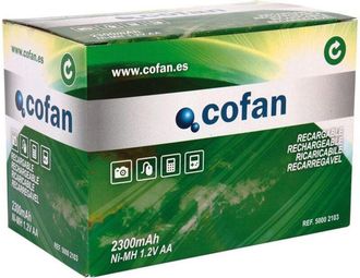 cofan Cofan - Blister 4 Pilas Recargables Aa 2300mah Caja 10 Unid