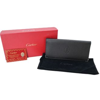 Cartier Black Bordeaux Leather (Pre-Owned)