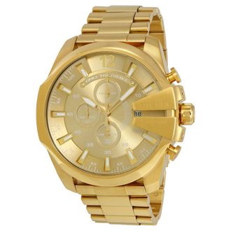 Diesel Mega Chief Heren Gouden Horloge DZ4360
