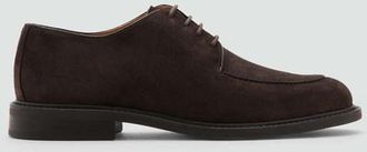 Mango Scarpe completo pelle crosta di cuoio marrone - Uomo - 39 - MANGO MAN