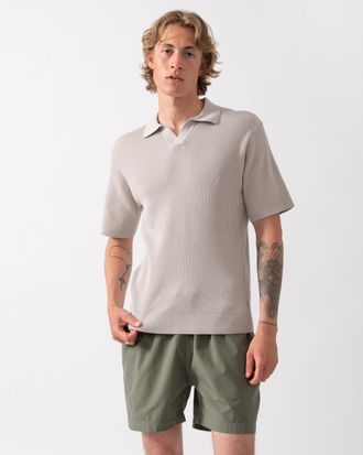 Boss Orange by Hugo Boss Mens Short Sleeve Polo Shirt in Light_Grey - Light Grey Cotton - Size X-Large