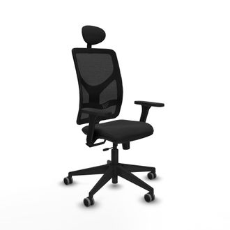 Piqueras y Crespo Silla De Oficina Piqueras Y Crespo Motilla Negro Brazos Ajustables