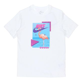 Nike AS Mens Nike Sportswear Tee BEACH FLAMINGO White DD1283-100
